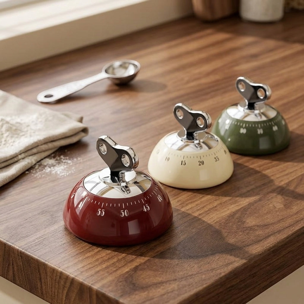 Magnetic Mechanical Timer Cooking Baking Study Countdown Reminder
