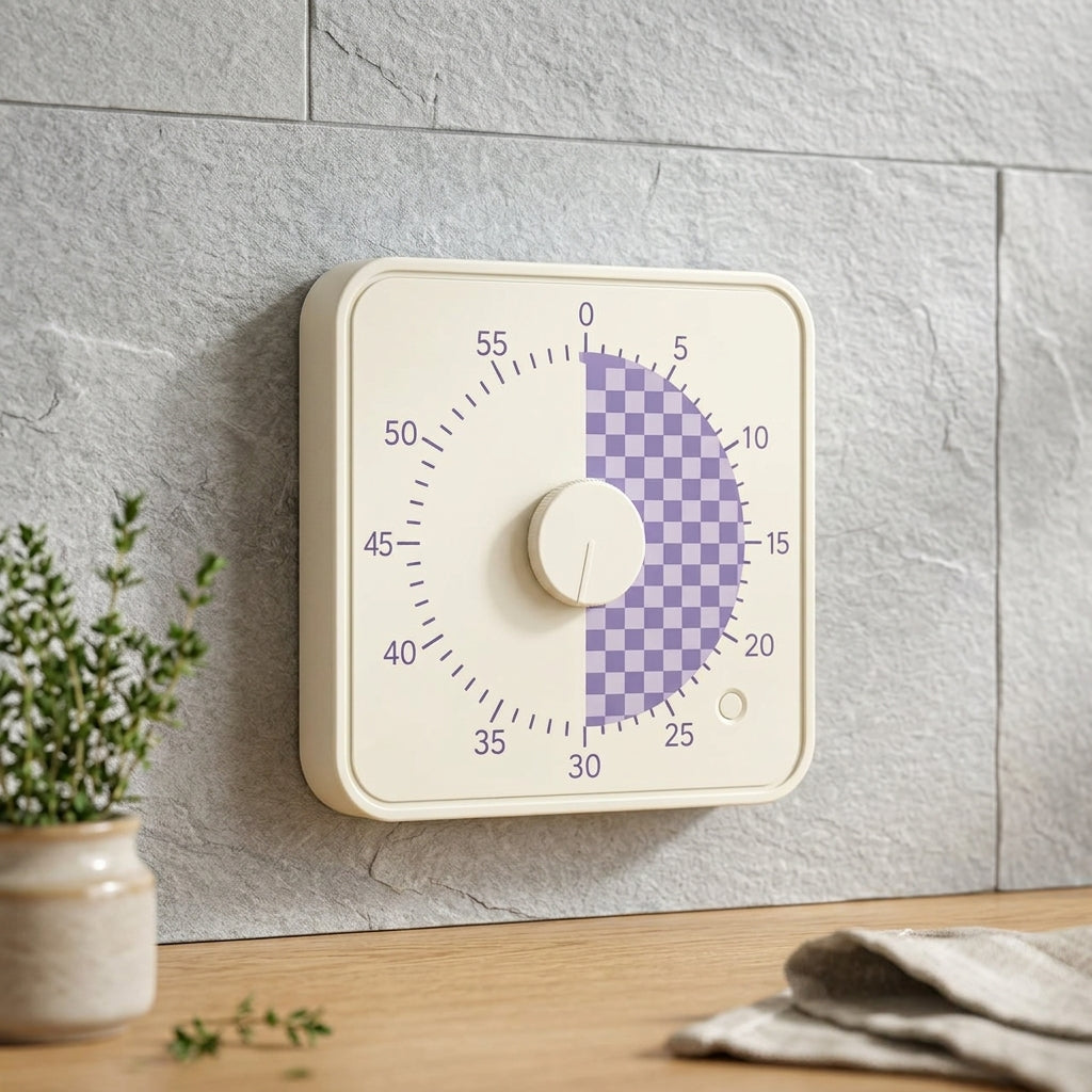 8 Inch Square Magnetic Visual Rotating Timer Silent Student Discipline Tool