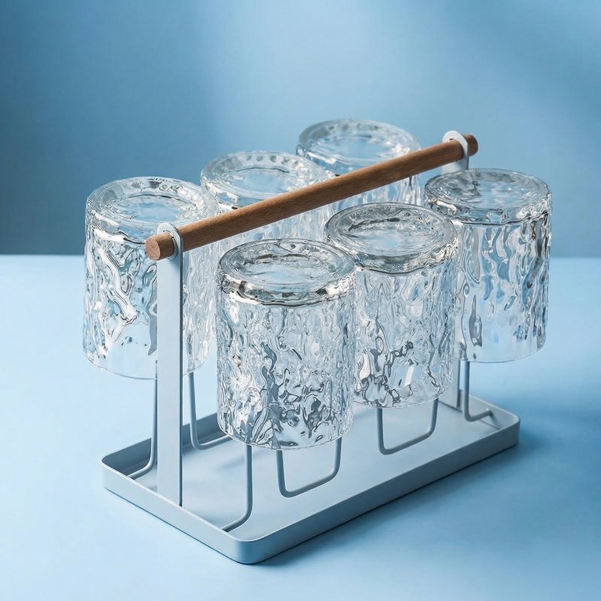 Nordic Hammered Glass Whiskey Tumbler